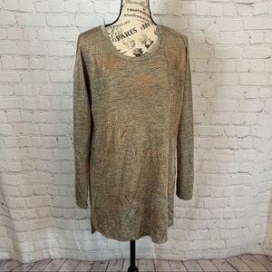 Soft Surroundings size medium metallic gold tunic